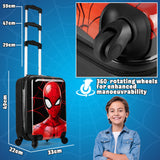 Marvel Carry On Suitcase for Kids Spiderman Cabin Bag with Wheels - Get Trend