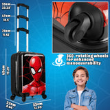Marvel Spiderman Suitcase Kids Teens Hard Shell Luggage Travel Case 4 Wheels
