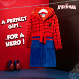 Marvel Boys Dressing Gown, Spiderman Fluffy Dressing Gown