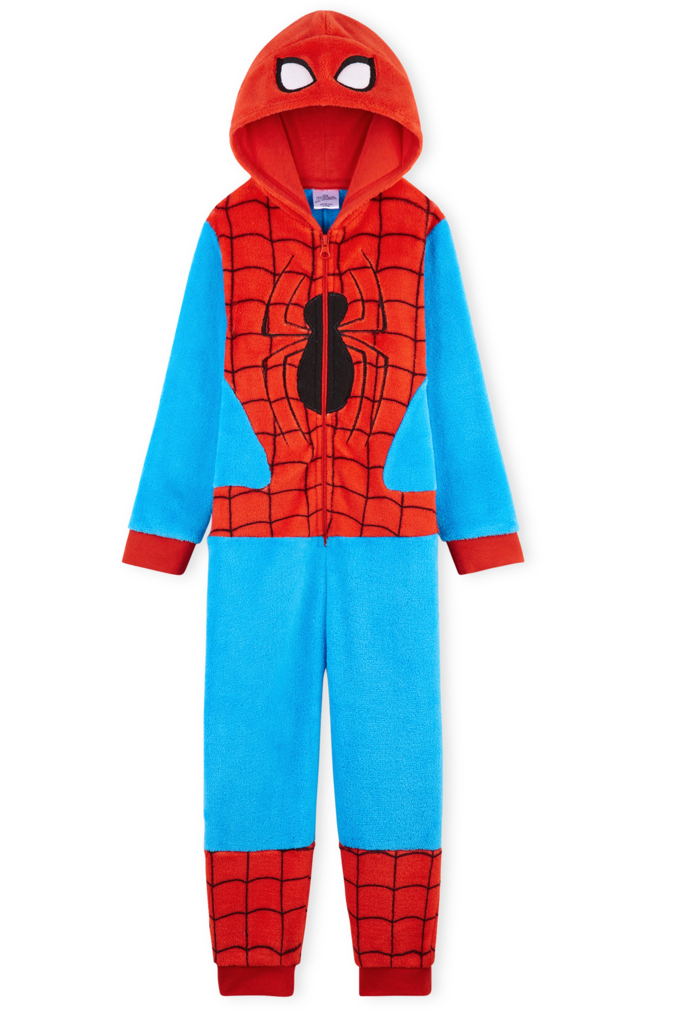Marvel Onesies for Boys, Spiderman Onesie, Fleece Boys Pyjamas - Get Trend