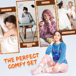 Disney Womens Pyjamas, Fleece Loungewear and Fluffy Socks Stitch Gift Set - Get Trend