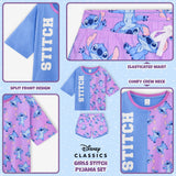 Disney Girls Pyjamas Set, Stitch  Short Pyjamas for Kids - Get Trend