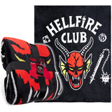 Stranger Things Blanket Throw Bedroom Accessories Fleece Blanket, Hellfire Club