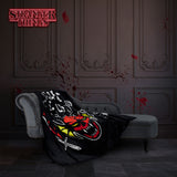 Stranger Things Blanket Throw Bedroom Accessories Fleece Blanket, Hellfire Club