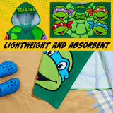 Get Trend Teenage Mutant Ninja Turtles Bath Towel with Hood Kids Changing Robe
