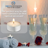 Tealight Candles Multipack - White, Pack of 100 - 4 Hours - Get Trend