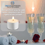 Tealight Candles Multipack - White, Pack of 100 - 8 Hours - Get Trend