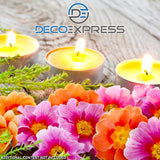 Deco Express Citronella Tealight Candles Multipack - Yellow 100/8 Hours - Get Trend