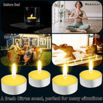 Deco Express Citronella Tealight Candles Multipack - Yellow 50/4 Hours - Get Trend