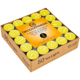 Deco Express Citronella Tealight Candles Multipack - Yellow 50/4 Hours - Get Trend