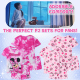 Get Trend PJs for Girls Pack of 2 Short Sleeve Pyjamas Set for Kids Teenagers Lounge Sets Nightwear Soft Comfy Sleepwear Gifts for Girls - Get Trend