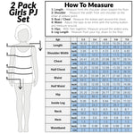 Get Trend PJs for Girls Pack of 2 Short Sleeve Pyjamas Set for Kids Teenagers Lounge Sets Nightwear Soft Comfy Sleepwear Gifts for Girls - Get Trend
