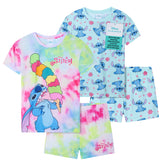 Get Trend PJs for Girls Pack of 2 Short Sleeve Pyjamas Set for Kids Teenagers Lounge Sets Nightwear Soft Comfy Sleepwear Gifts for Girls