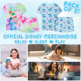 Get Trend PJs for Girls Pack of 2 Short Sleeve Pyjamas Set for Kids Teenagers Lounge Sets Nightwear Soft Comfy Sleepwear Gifts for Girls