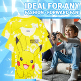 Pokemon T Shirt for Boys Teenagers Pikachu Top Pack of 1 or 3 Pack Short Sleeved Tee Soft Breathable Casual Anime Gifts for Boys
