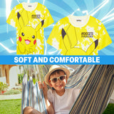 Pokemon T Shirt for Boys Teenagers Pikachu Top Pack of 1 or 3 Pack Short Sleeved Tee Soft Breathable Casual Anime Gifts for Boys
