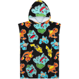 Pokemon Bath Towel with Hood for Kids Teenagers Absorbent Anime Changing Robe Cotton Poncho Towel for Swimming Bath Shower Beach Towel Holiday Essentials (Multi, 10-13 Years) - Get Trend