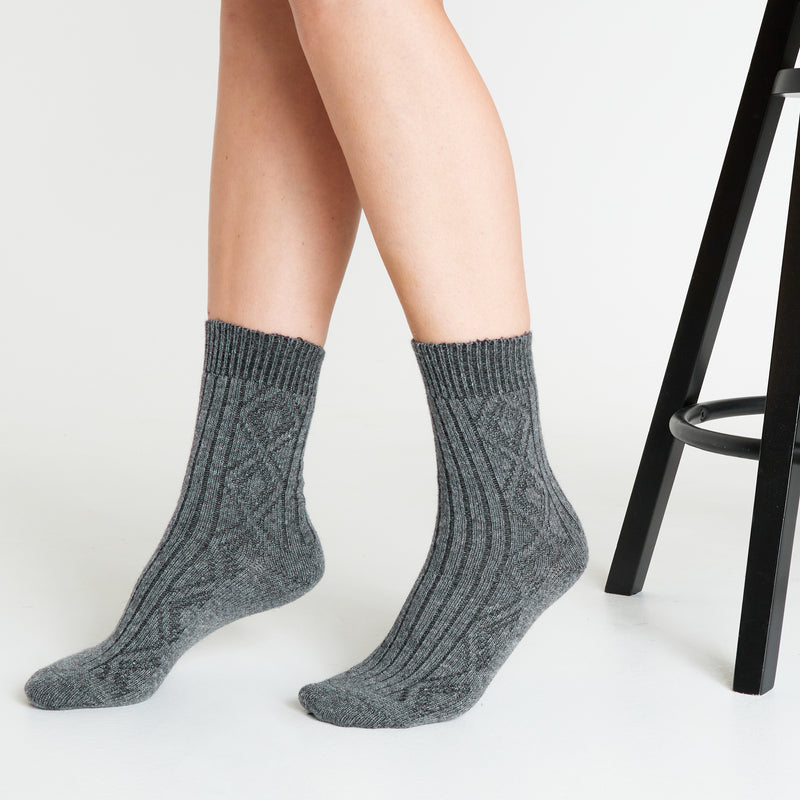 CityComfort Ladies Socks - Blue/Grey - Pack of 5