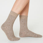 CityComfort Ladies Socks - Beige/Brown - Pack of 2 - Get Trend