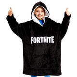 Fortnite Oversized Hoodie Blankets for Boys Fleece Extra Long Warm Wearable Hooded Poncho for Kids and Teens 14+, Gamers Gifts - Get Trend