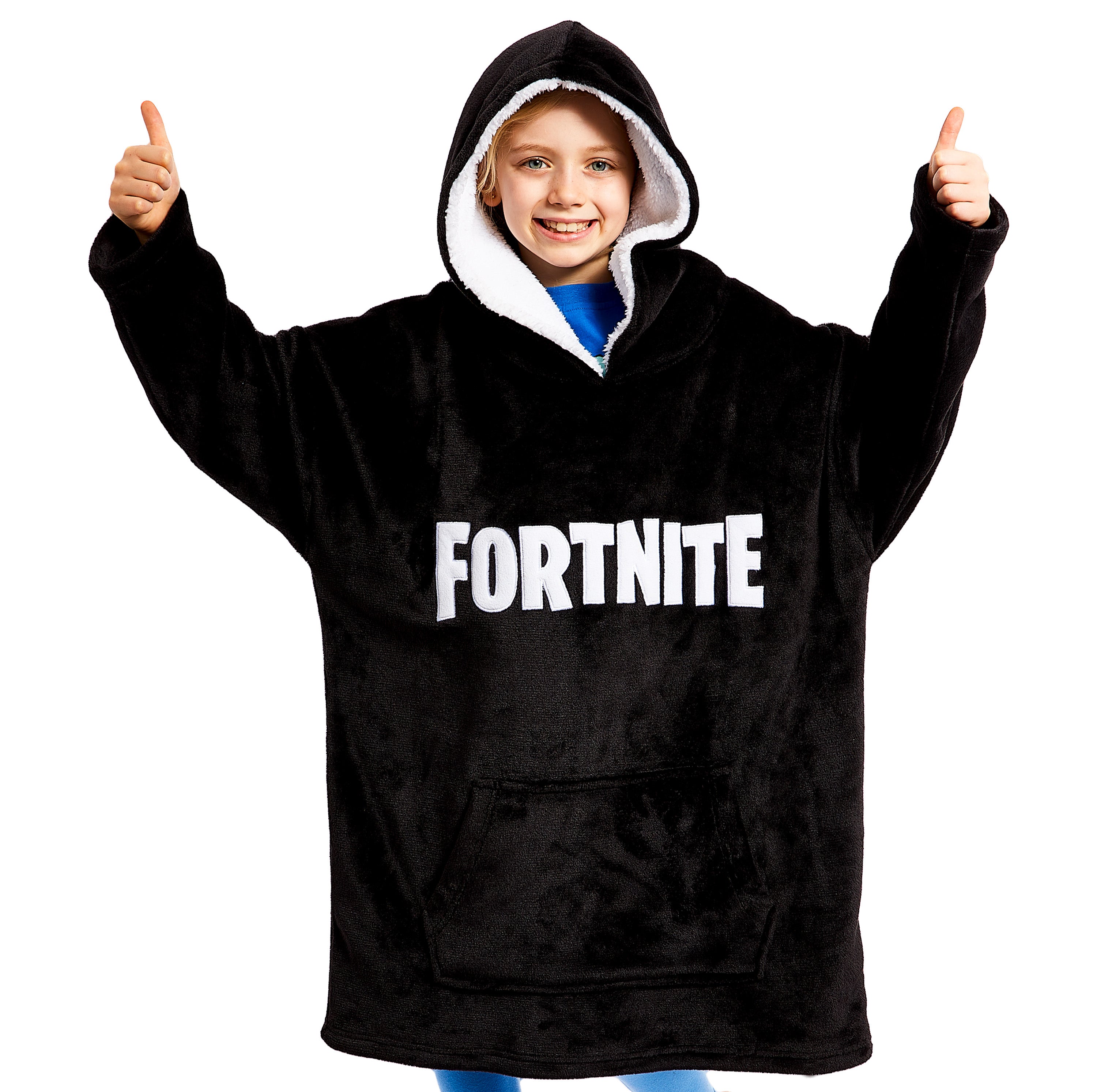 Fortnite Oversized Hoodie Blankets for Boys Fleece Extra Long Warm Wearable Hooded Poncho for Kids and Teens 14+, Gamers Gifts - Get Trend