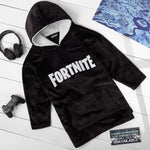 Fortnite Oversized Hoodie Blankets for Boys Fleece Extra Long Warm Wearable Hooded Poncho for Kids and Teens 14+, Gamers Gifts - Get Trend