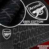 Arsenal F.C. Towel for Men Women Teens Boys 100% Cotton Quick Dry Football Crest Beach Bath Towel Swim Gym Holiday Shower Bath Supporters' Gear 137x69cm