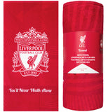 Liverpool F.C. Towel for Men Women Teens Boys 100% Cotton Football Crest Quick Dry Beach Bath Towel for Swim Gym Holiday Shower Bath Supporters' Gear 137x69cm (Red)