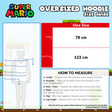 Super Mario Blue Hoodie For Boys, Fleece Oversized Hoodie Blanket for Kids - Get Trend