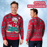 Disney Mens Christmas Jumper Crew Neck with Long Sleeves, Warm Cosy Xmas Jumper - Gifts for Men