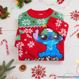 Disney Stitch Christmas Jumper - Kids Festive Christmas Sweater - Get Trend