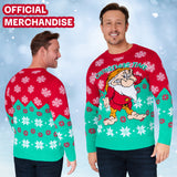 Disney Mens Christmas Jumper Crew Neck with Long Sleeves, Warm Cosy Xmas Jumper - Gifts for Men