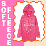 Barbie Girls & Teenagers Fleece Onesie with Hood, Cosy Loungewear -  Gifts for Girls