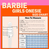 Barbie Girls & Teenagers Fleece Onesie with Hood, Cosy Loungewear -  Gifts for Girls