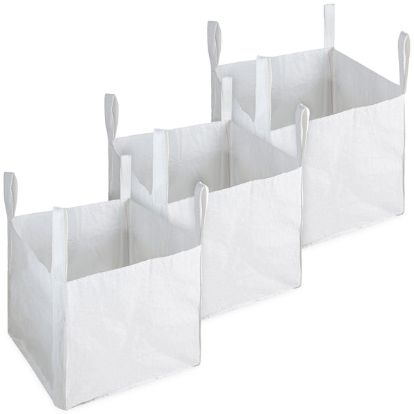 Deco Express Garden Waste Bags - Heavy Duty Bags - White 1.5T - 3 Pack - Get Trend