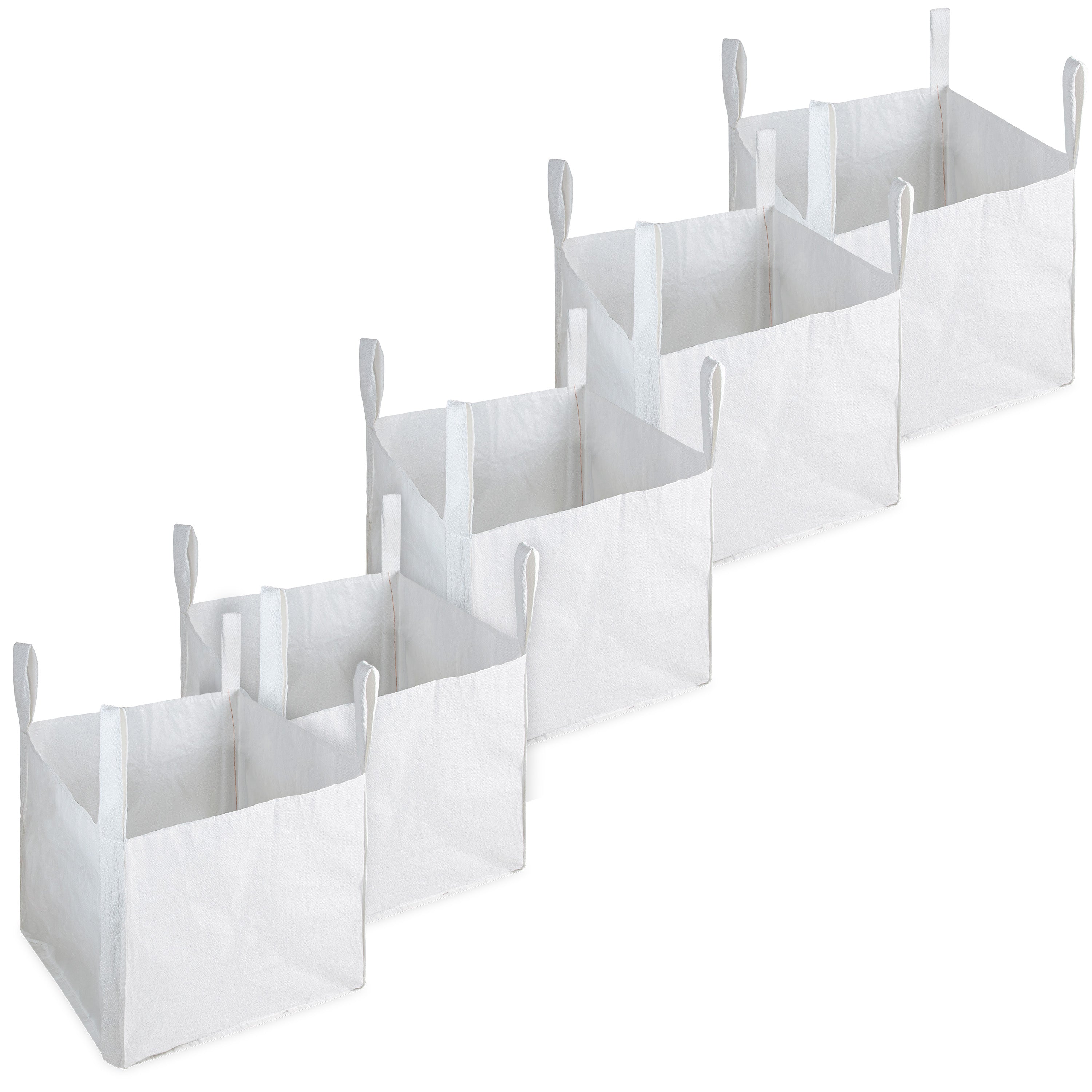 Deco Express Garden Waste Bags - Heavy Duty Bags - White 1.5T - 5 Pack - Get Trend