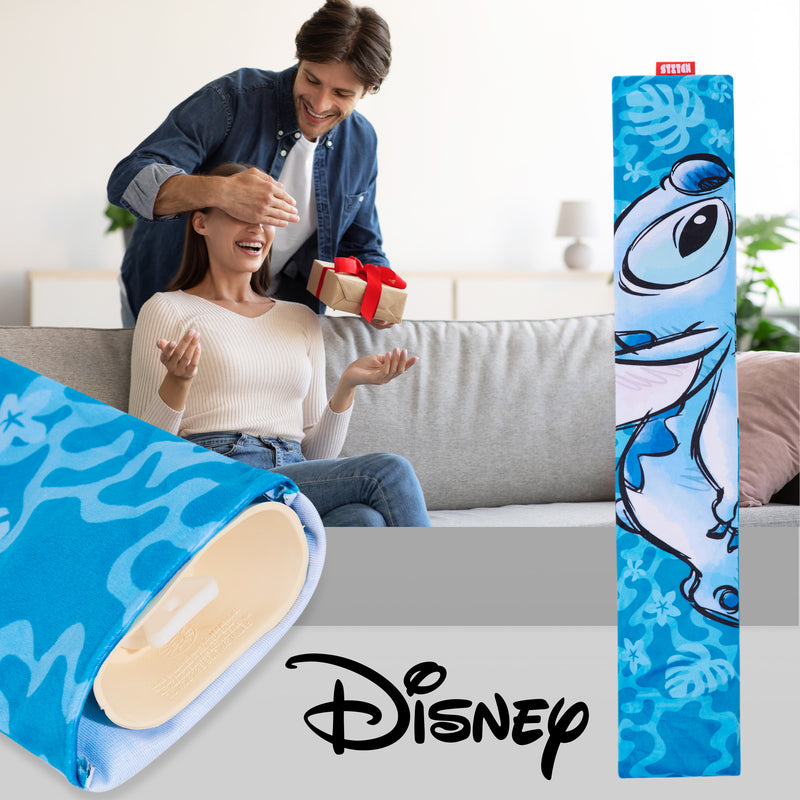 Disney Stitch Hot Water Bottle with Fleece Cover - Blue Stitch - Get Trend