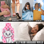 Disney Hot Water Bottle with Fleece Cover - Pink Marie - Get Trend