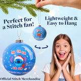 Disney Stitch Tree Baubles Christmas Decorations Pack of 10 Festive Hanging Ornament Balls Xmas Gifts