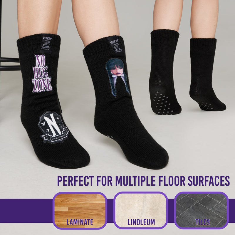 Wednesday Slipper Socks for Women and Teenagers - Get Trend