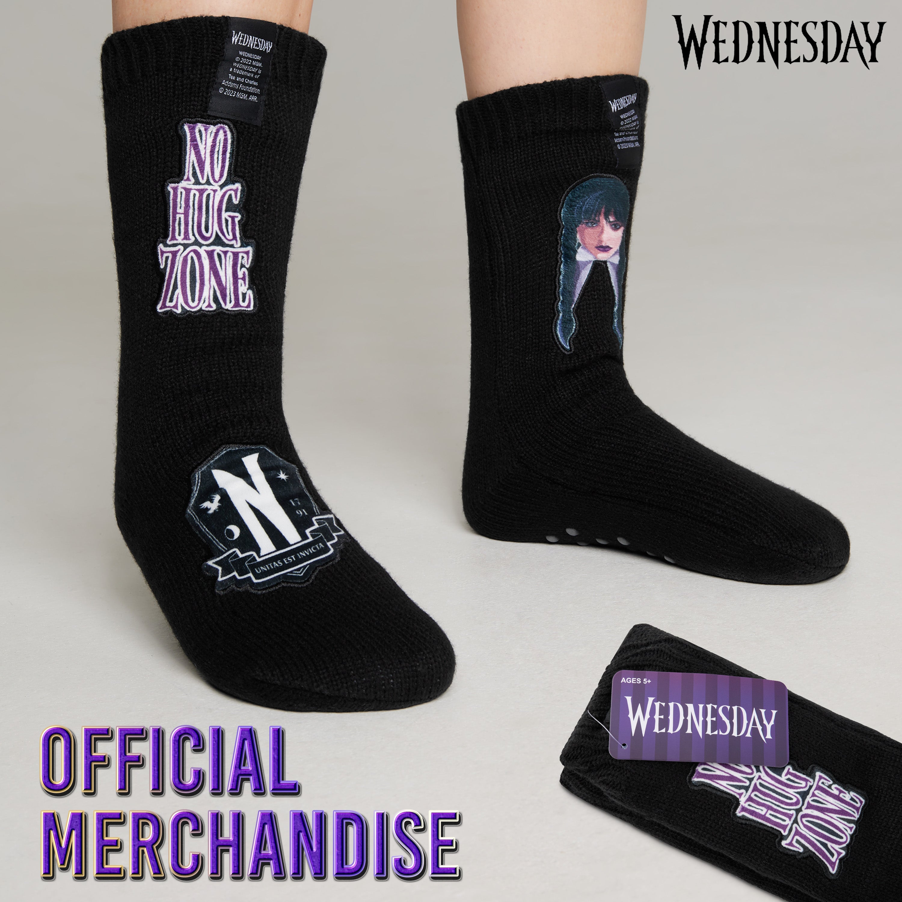 Wednesday Slipper Socks for Women and Teenagers - Get Trend