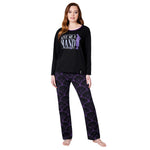 Wednesday Ladies Pyjamas Set - Black/Hand - Get Trend