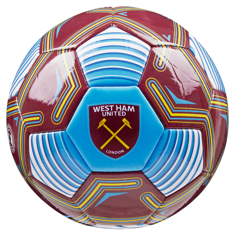 West Ham United F.C. Football Soccer Ball for Adults & Teenagers - Size 5 - Get Trend