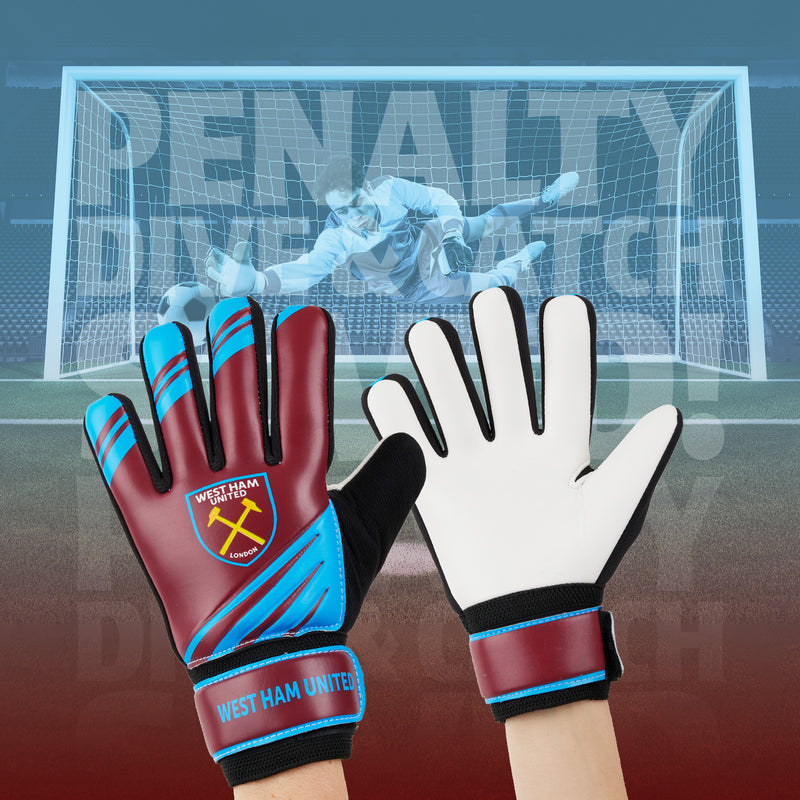 West Ham United F.C. Goalkeeper Gloves for Kids - Size 5 - Get Trend