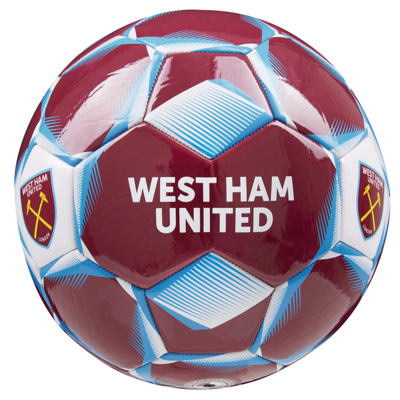 West Ham United F.C. Football Soccer Ball for Adults & Teenagers - Size 4