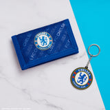 Chelsea F.C. Sports Fan Trifold Wallet Accessories Set with Card Slots & Coin Pocket