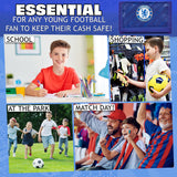 Chelsea F.C. Sports Fan Trifold Wallet Accessories Set with Card Slots & Coin Pocket