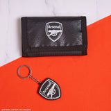 Arsenal F.C. Sports Fan Trifold Wallet Accessories Set with Card Slots & Coin Pocket