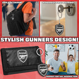 Arsenal F.C. Sports Fan Trifold Wallet Accessories Set with Card Slots & Coin Pocket