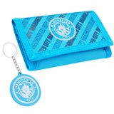 Manchester City F.C. rifold Wallet Accessories Set with Card Slots & Coin Pocket